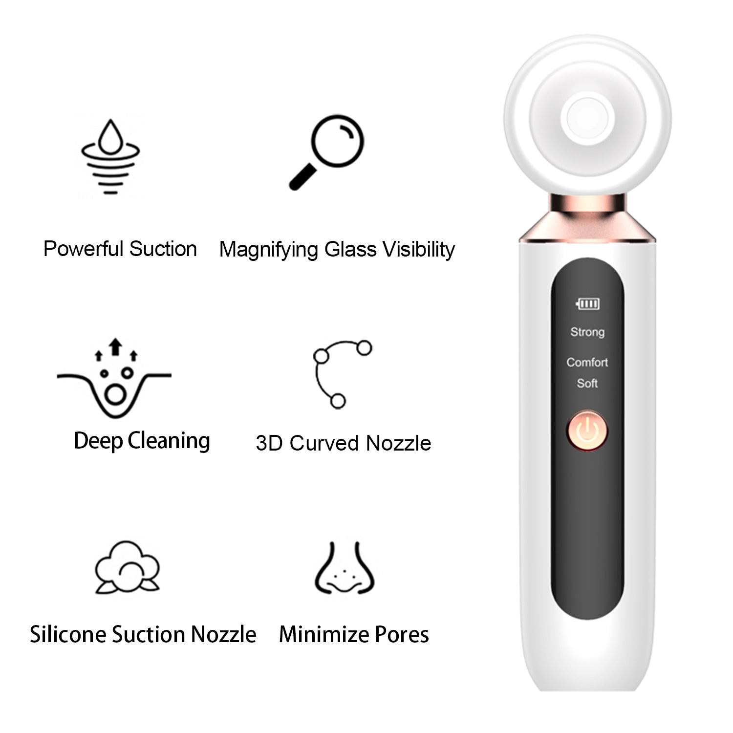 Magnifier Blackhead Device(White)