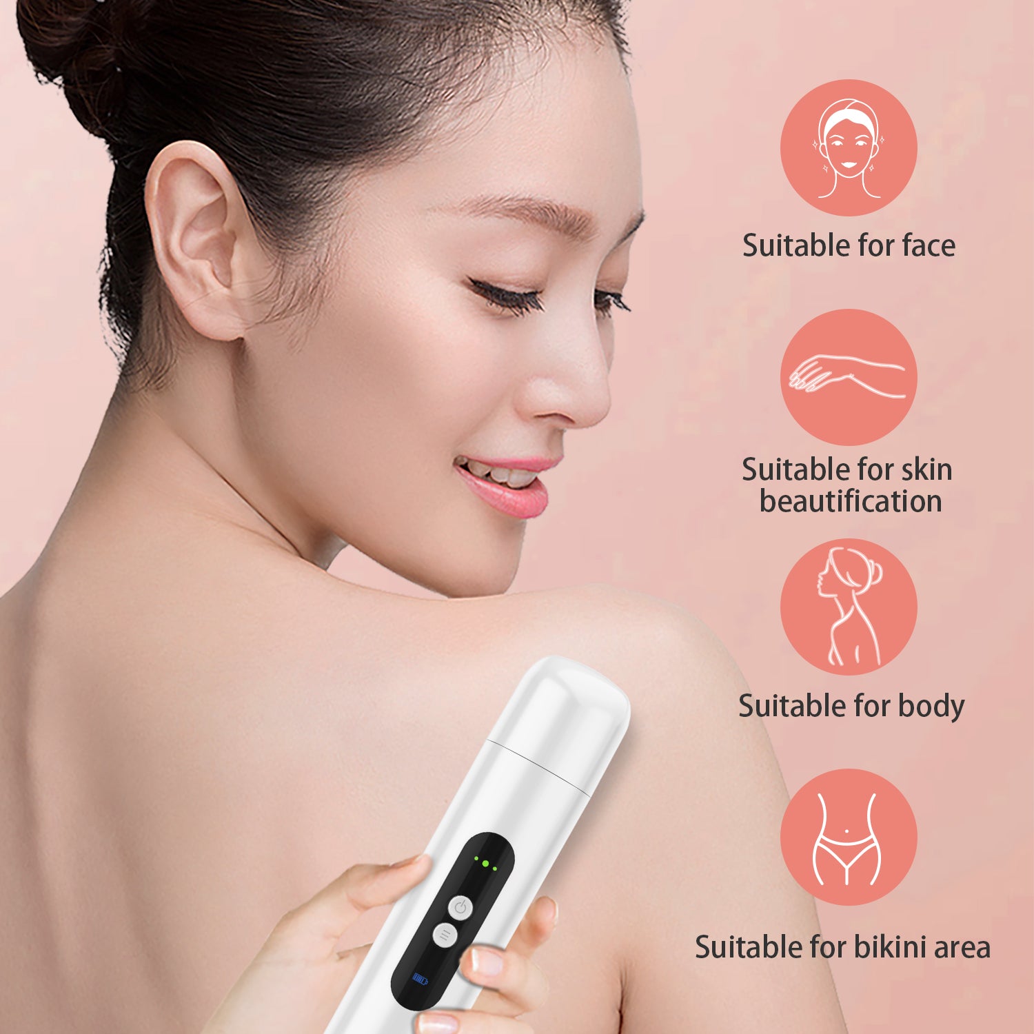 Dual-Head Hair Remover(White)