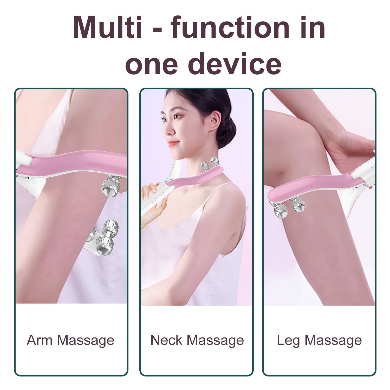 Dual-Wave Beauty Roller(Pink)