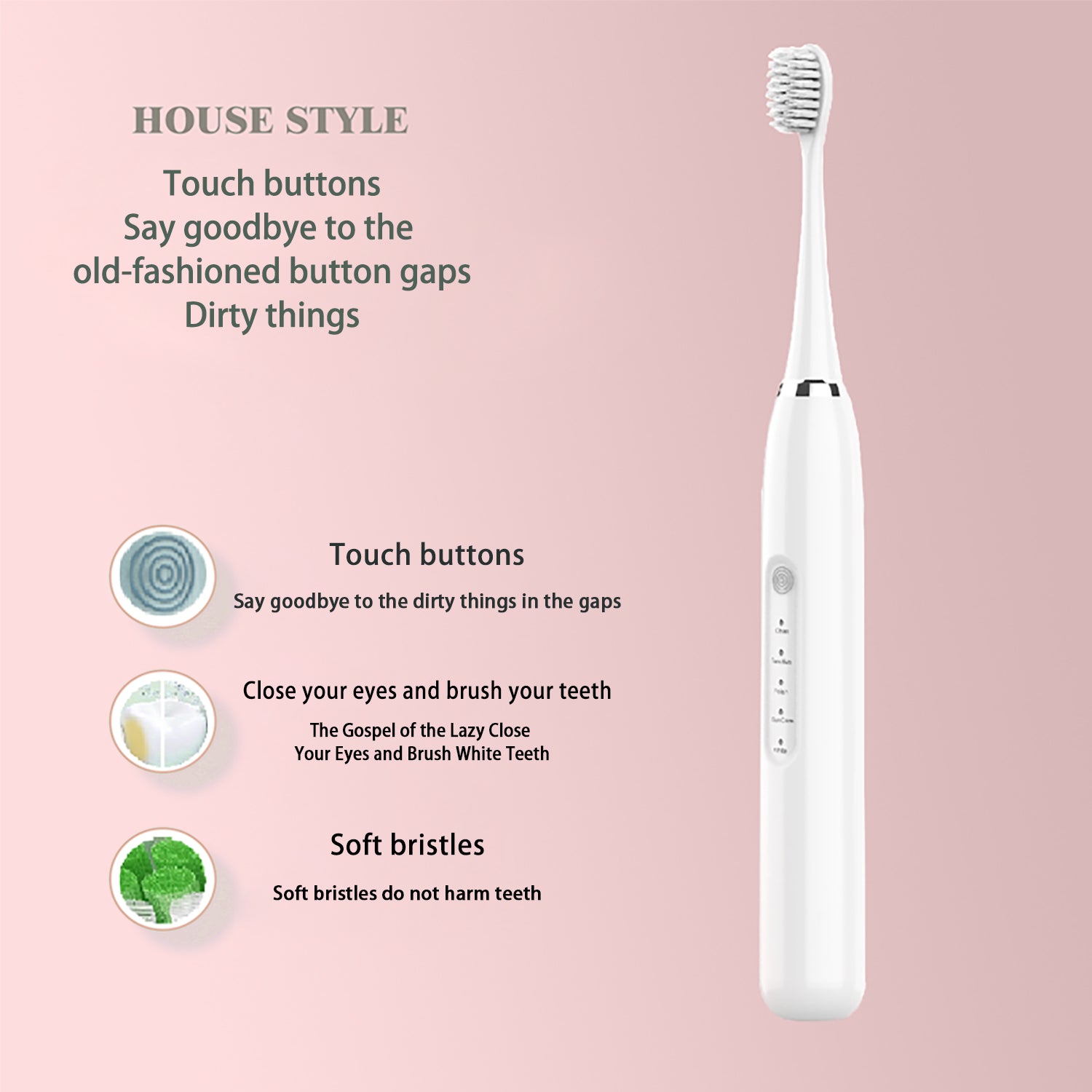 Sonic Electric Toothbrush(White)