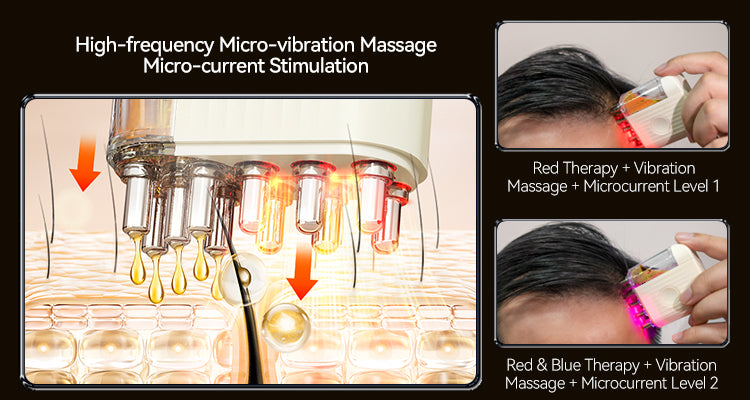 Vibration Liquid‑Guide Scalp Applicator