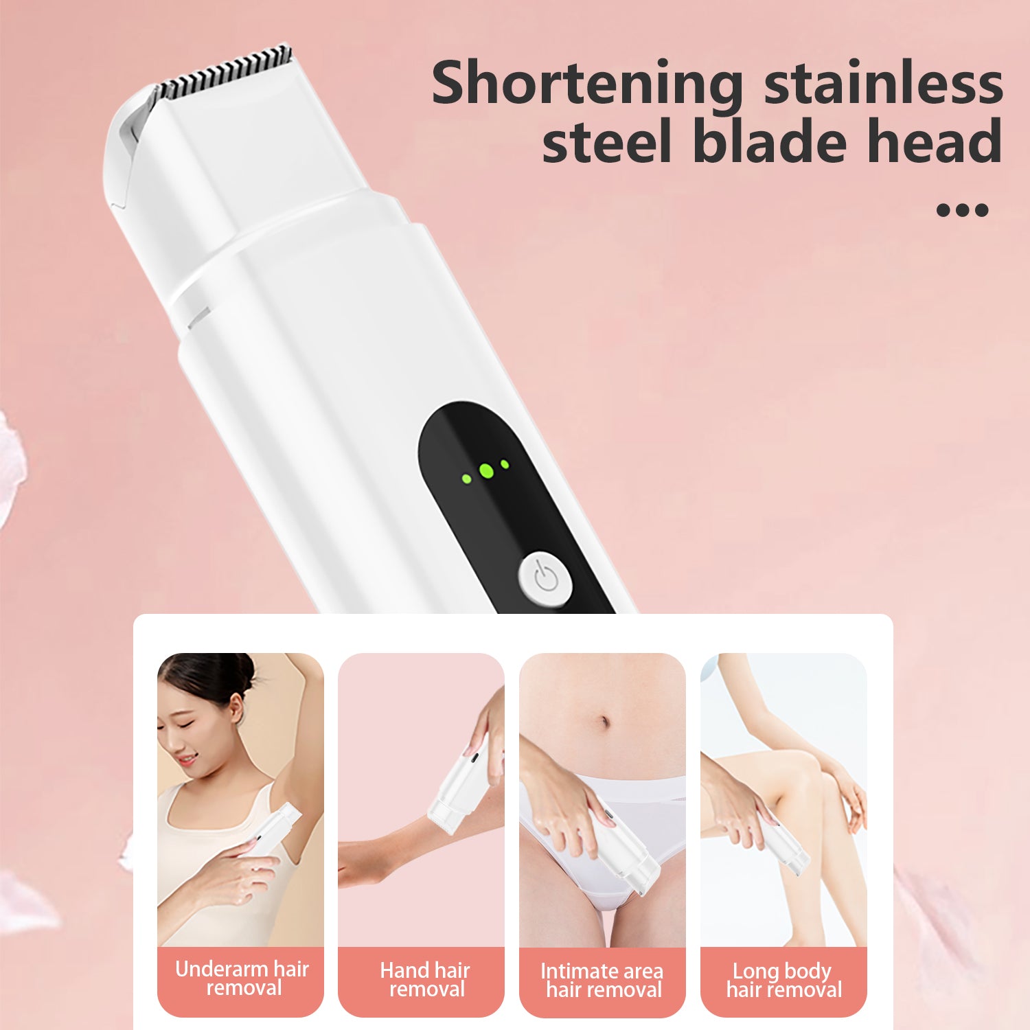 Dual-Head Hair Remover(White)