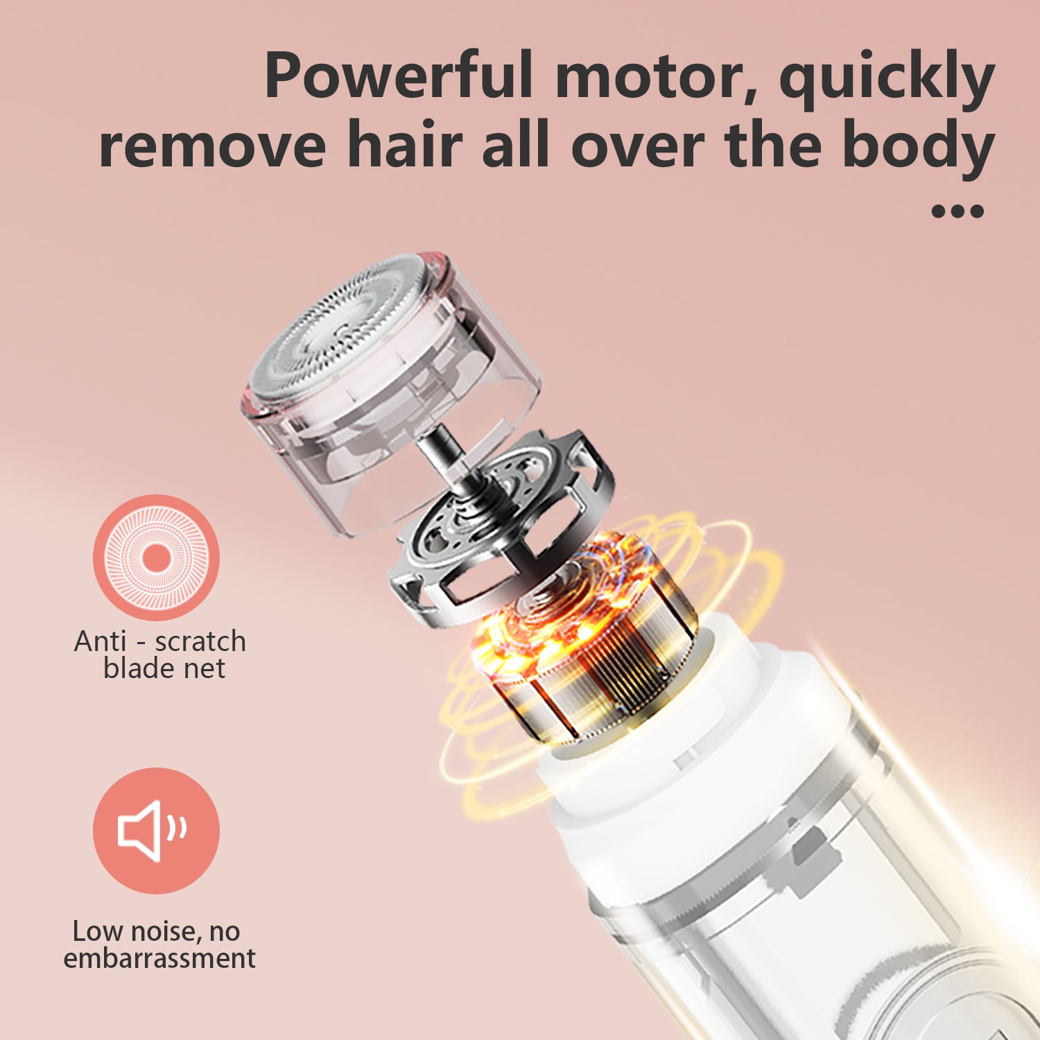 Dual-Head Hair Remover(White)