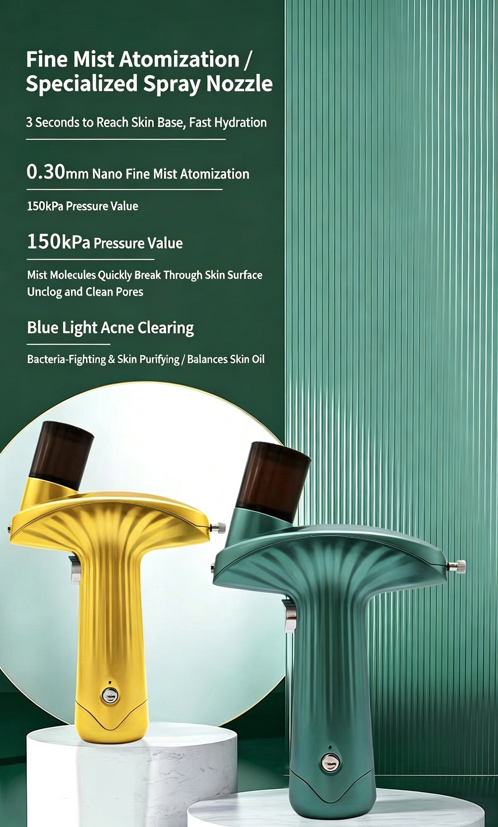 Nano Blue‑Light Oxygen Infuser