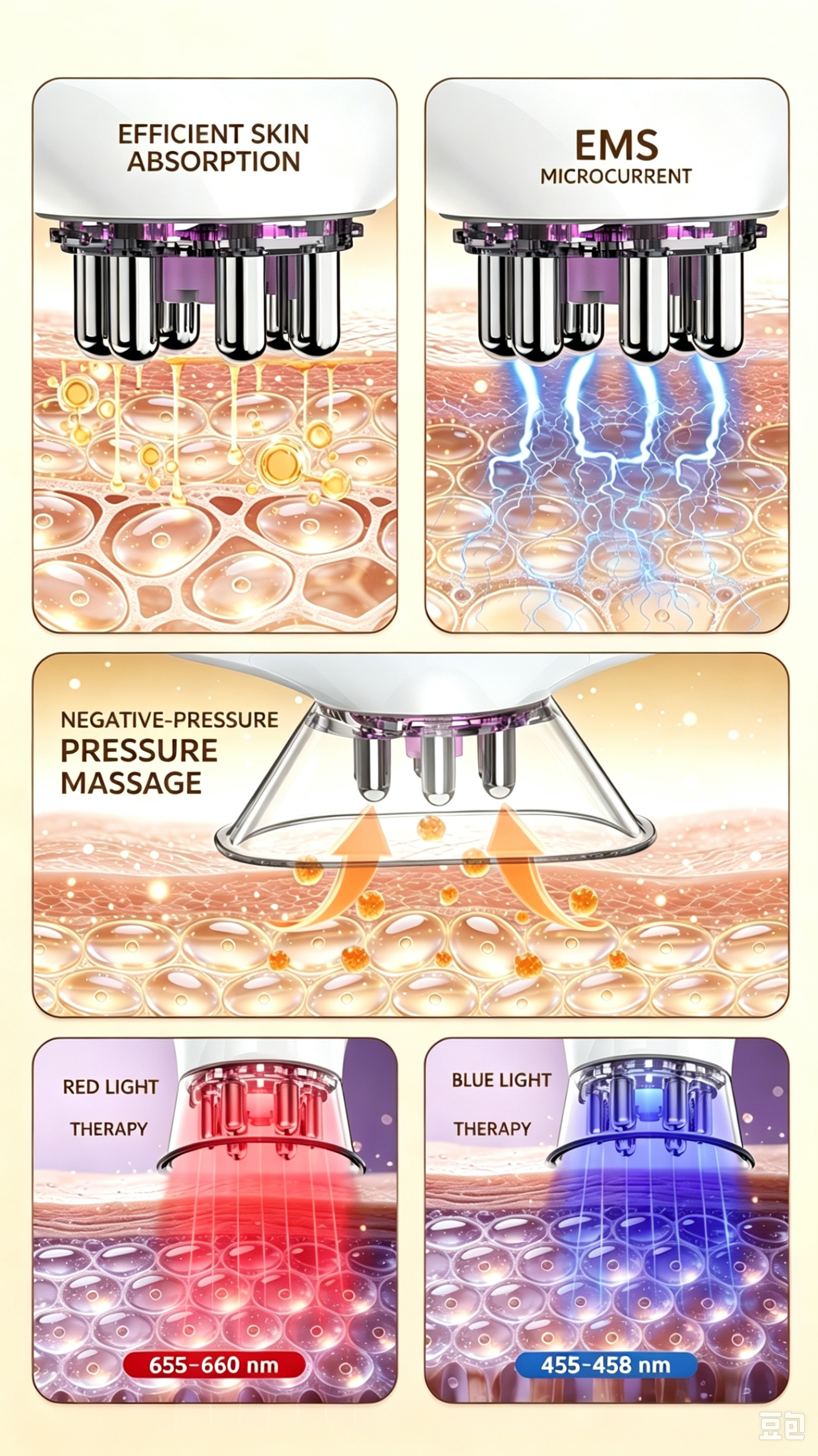 Multifunction EMS Vacuum Photon Beauty Device