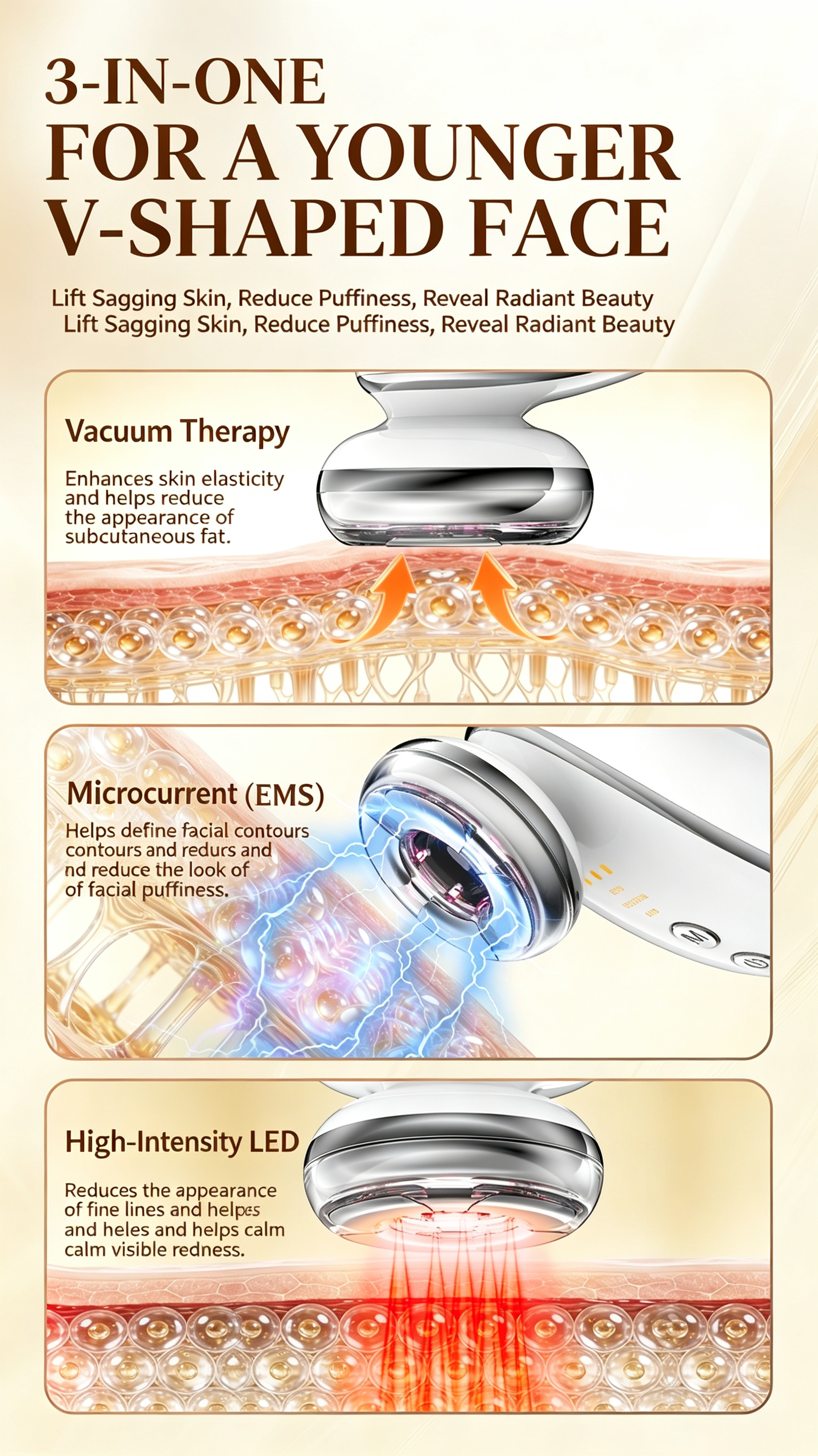 4‑in‑1 EMS Vacuum Photon Beauty Wand