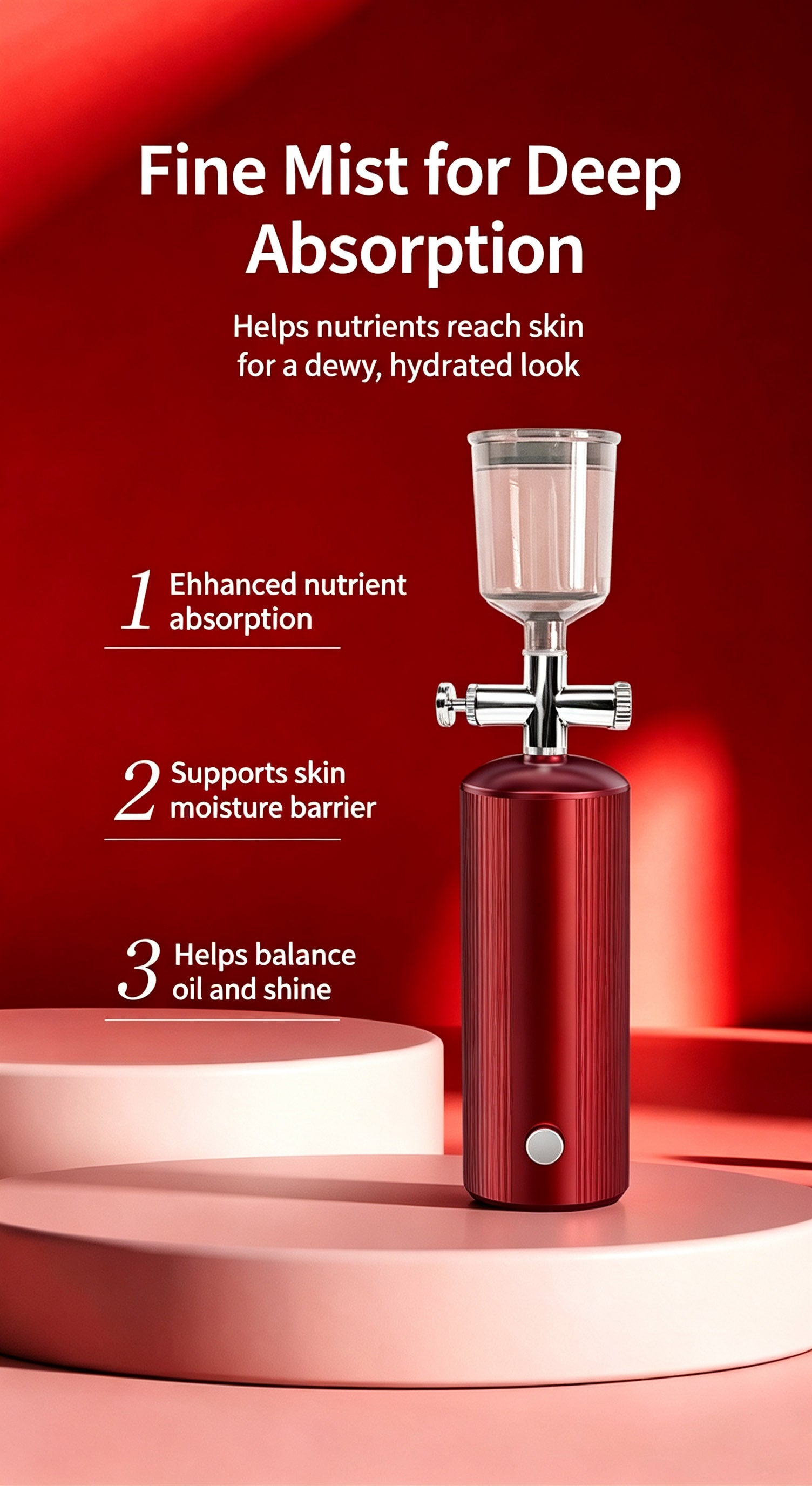High‑Pressure Nano Oxygen Infusion Facial Sprayer