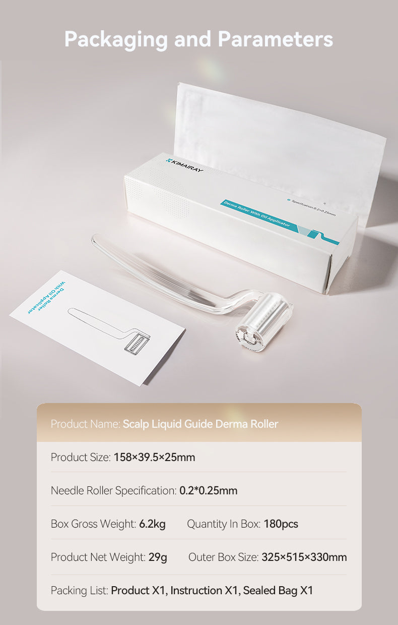Scalp Liquid‑Guide Derma Roller