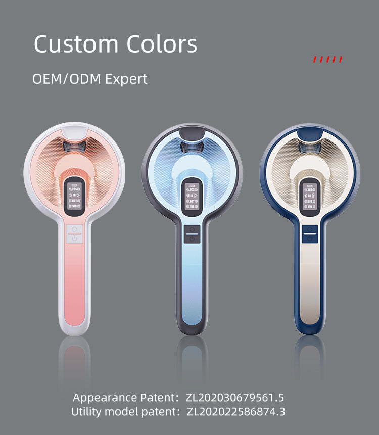 Smart Liquid Dispensing Scalp Massage Comb with Red & Infrared Light Heating Vibration